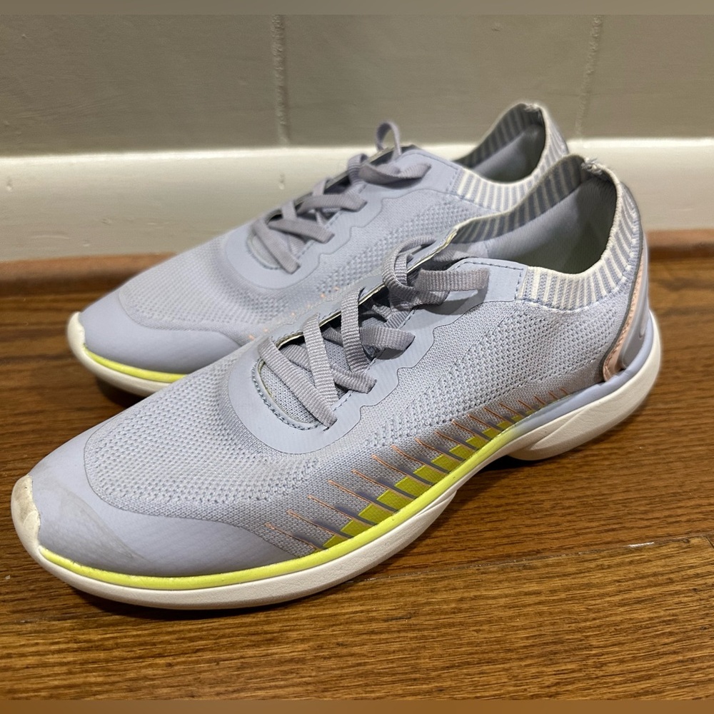 Vionic Gray and Yellow Women’s Embolden Slip-on Athletic Shoes